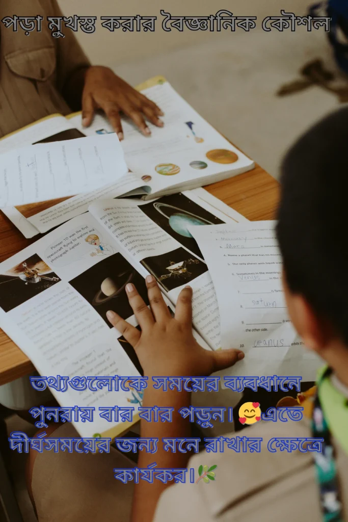 পড়া মুখস্ত করার বৈজ্ঞানিক কৌশল