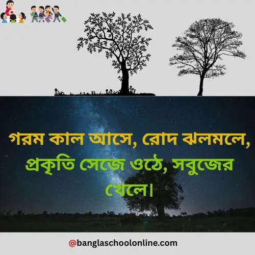 গরম কাল নিয়ে কবিতা